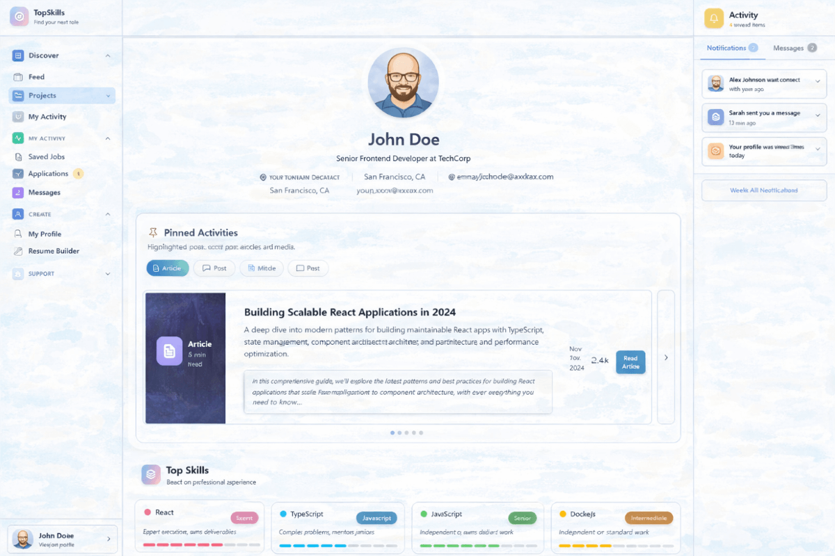 Professional Network - Profile